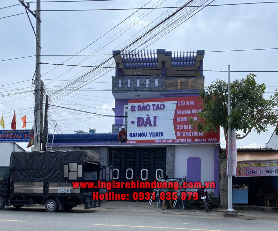 Dịch vụ gia công bảng hiệu Bình Dương giá rẻ nhanh chóng nhất