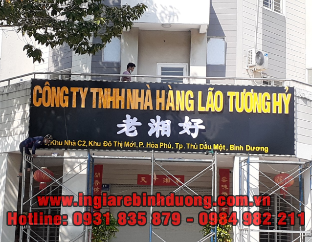 Thi công bảng hiệu Bình Dương chuyên nghiệp, nhanh chóng, giá rẻ